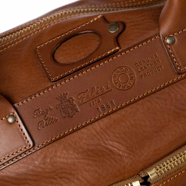 Felisi Tasche „Messenger" Aus Genarbtem Kalbsleder Handgefertigt* Taschen