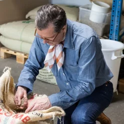 Tellason X Michael Jondral: Japanisches Baumwoll-Chambray „Bridgewater" Wor* Freizeithemden