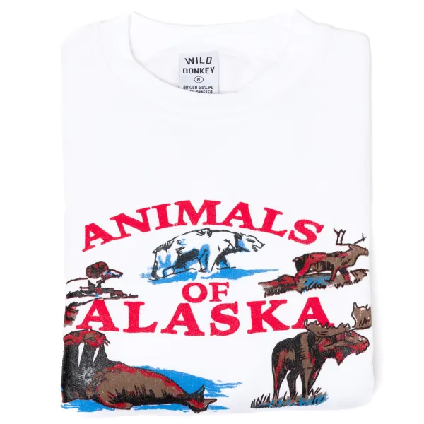 Sonderangebote X MJ Wild Donkey X Mj: Sweatshirt Aus Baumwollmischung Mit Vintage-Print „Tiere".* Pullover + T-Shirts