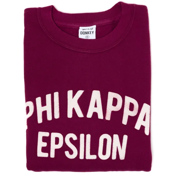 Sonderangebote X MJ Wild Donkey X Mj: Sweatshirt Mit Vintage-Buchstaben „Phi Kappa Epsi".* Pullover + T-Shirts