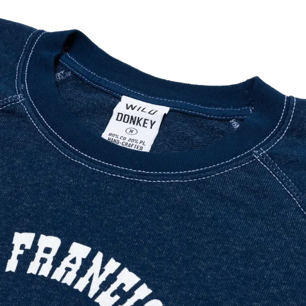 Sonderangebote X MJ Wild Donkey X Mj: Sweatshirt Mit Vintage-Print „San Francisco&Qu* Pullover + T-Shirts