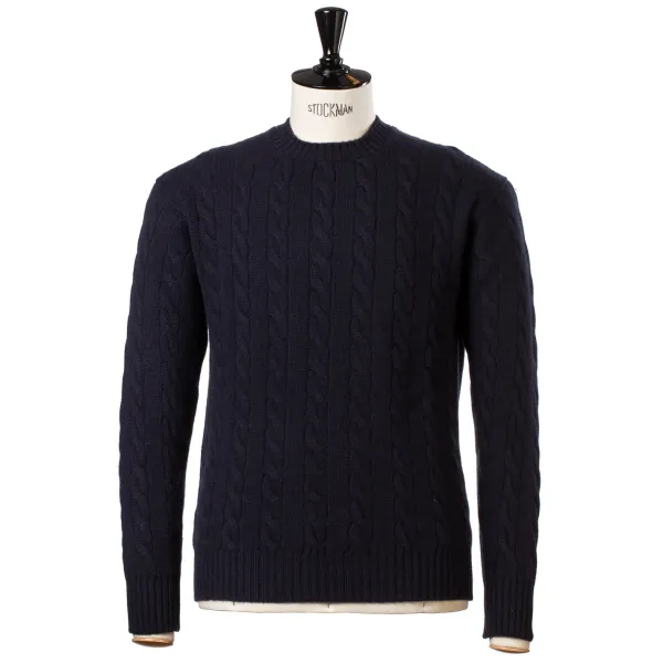 William Lockie Zopfpullover „Chirnside Cable" Aus Reinem Schottischem 4-Lagigem Kaschmirpullover* Strickwaren