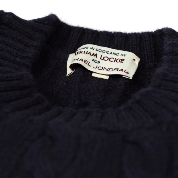William Lockie Zopfpullover „Chirnside Cable" Aus Reinem Schottischem 4-Lagigem Kaschmirpullover* Strickwaren