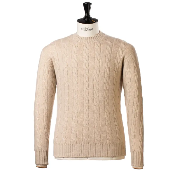 William Lockie Zopfpullover „Chirnside Cable" Aus Reinem Schottischem 4-Lagigem Kaschmir* Strickwaren