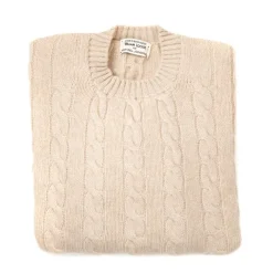 William Lockie Zopfpullover „Chirnside Cable" Aus Reinem Schottischem 4-Lagigem Kaschmir* Strickwaren