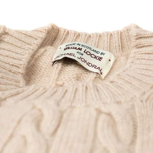 William Lockie Zopfpullover „Chirnside Cable" Aus Reinem Schottischem 4-Lagigem Kaschmir* Strickwaren